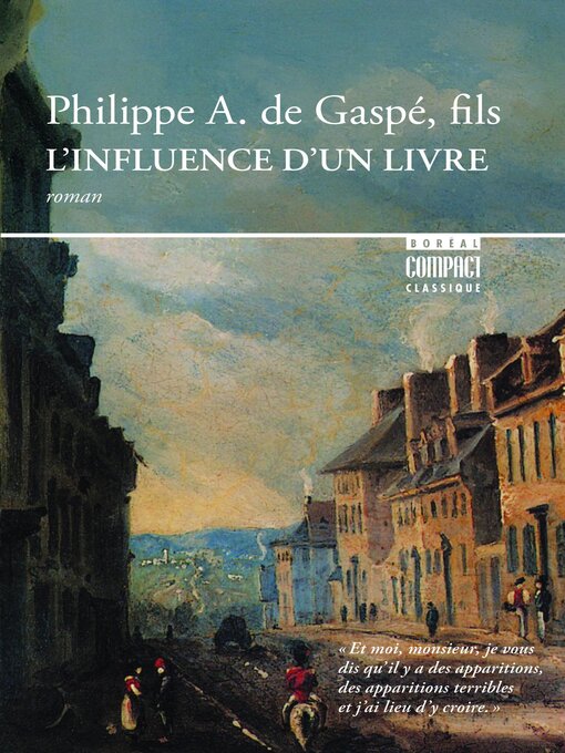 Title details for L'Influence d'un livre by Philippe Aubert de Gaspé - Wait list